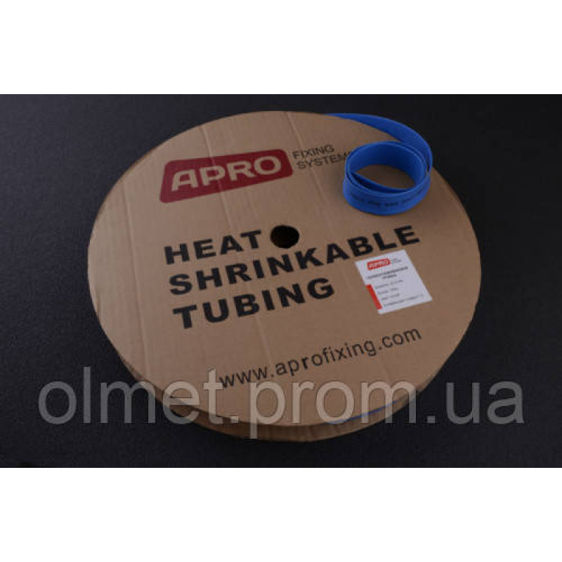 Термоусмоктувана трубка 16 мм синя 100 м APRO Термоусмоктувана трубка 16 мм синя 100 м APRO