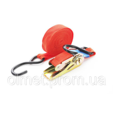 Ремінь стяжний 1Т 5 м х 25 мм (блістер) СИЛА