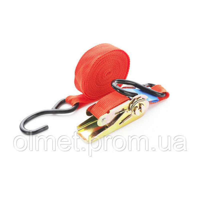 Ремінь стяжний 1Т 5 м х 25 мм (блістер) СИЛА Ремінь стяжний 1Т 5 м х 25 мм (блістер) СИЛА