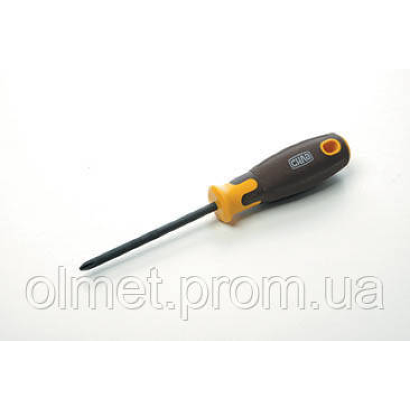 Викрутка хрестова композитна ручка CrV PH2 6x100 мм (hillips) (воронна) СИЛА