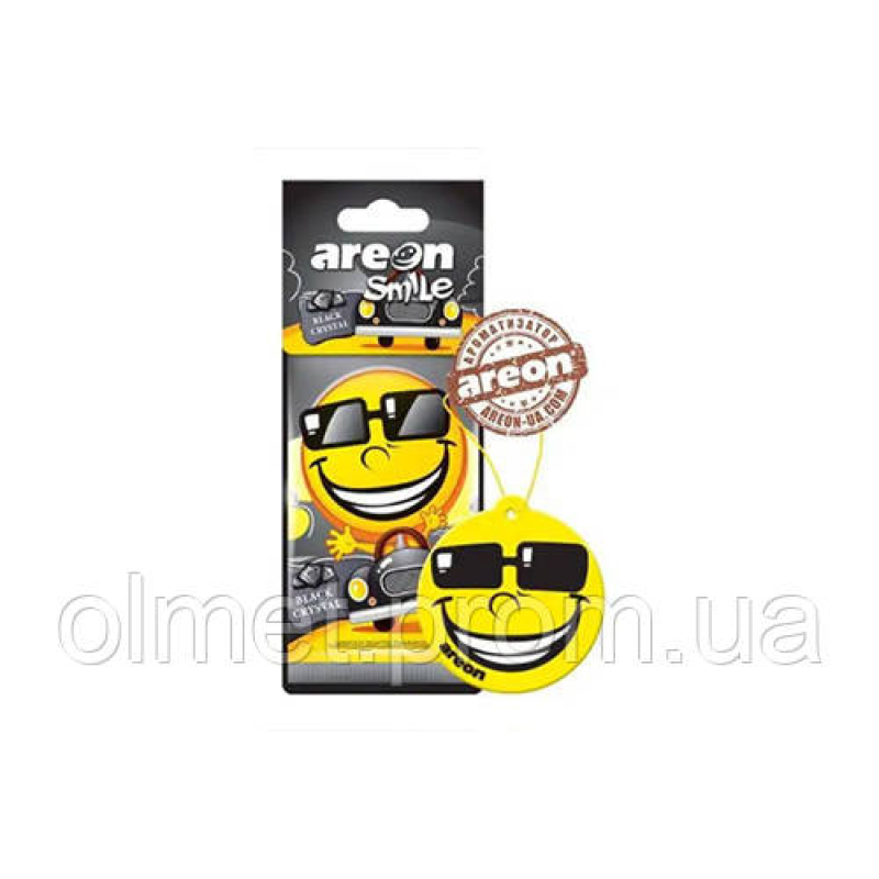 Ароматизатор Areon Smile Чорний кристал (картонна підвіска)