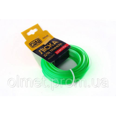 Волосінь для тримера 2,7 мм квадрат 15 м СІЛА