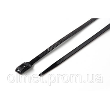 Стяжка кабельна з низьким профілем замка 8x400 чорна (100 шт.) APRO