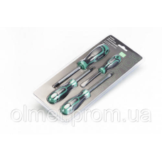Набір викруток прогумованих SL3x75, SL5x100, PH1x75, PH2x150 (4шт) Стандарт СИЛА