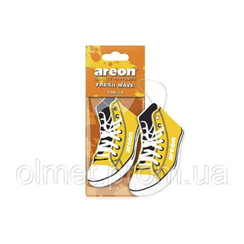 Ароматизатор Areon Fresh Wave Ваніль (Vanilla) (картонна підвіска) Ароматизатор Areon Fresh Wave Ваніль (Vanilla) (картонна підвіска)