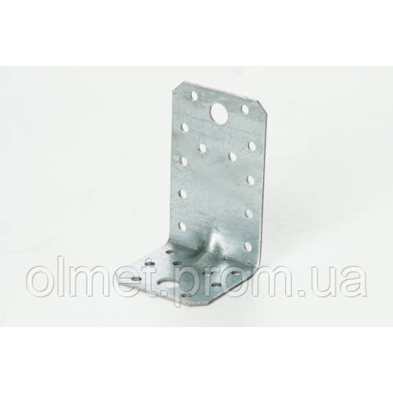 Косинець універсальний із посиленим ребром 90х50х55х2.0 мм оц. (пачка, раз 10 шт.) APRO