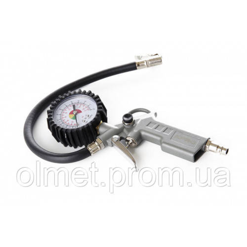 Пістолет для підкачування коліс пневматичний з манометром 85-200л/хв, 12бар APRO