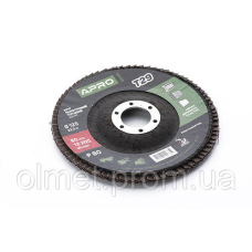 Круг пелюстково-торцевий Р80 конус 125 мм (Т29) (КЛТ) APRO