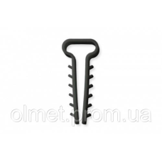 Дюбель-ялинка (6х3) для плоских дротів чорний (пач 100шт) APRO