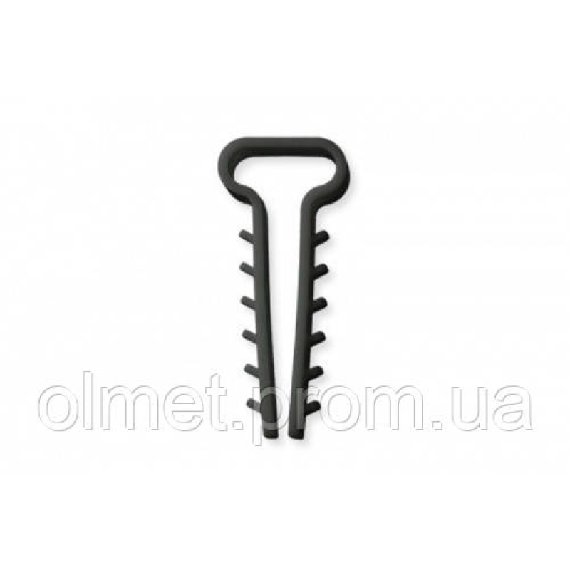 Дюбель-ялинка (6х3) для плоских дротів чорний (пач 100шт) APRO Дюбель-ялинка (6х3) для плоских дротів чорний (пач 100шт) APRO