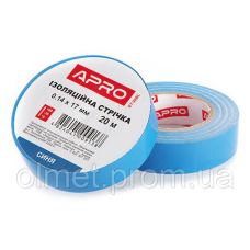 Ізоляційна стрічка синя 0.14х17мм 20 м (пачка, красно 10 шт.) APRO
