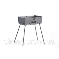Мангал розкладний (кейс) холоднокатана товщина 1,5 мм на 8 шампурів СИЛА