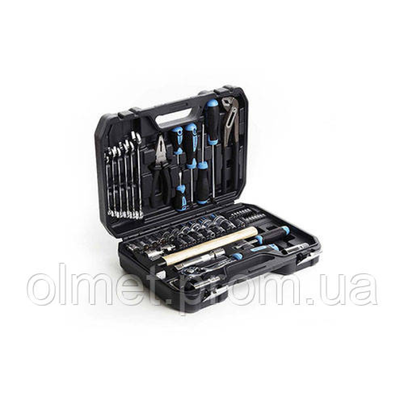 Набір насадок і інструментів CrV 1⁄2 (90Т) (56 шт.) APRO