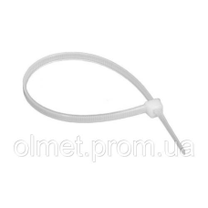 Кабельна стяжка багаторазова 5*200 мм біла (пач 100 шт.) APRO