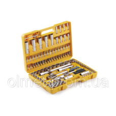 Набір насадок (інструментів) торцевих зі тріскачкою стандарт CrV 1/4, 1/2 (108 шт.) СІЛА