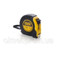 Рулетка гумова Стандарт 7,5 м*25 мм СИЛА