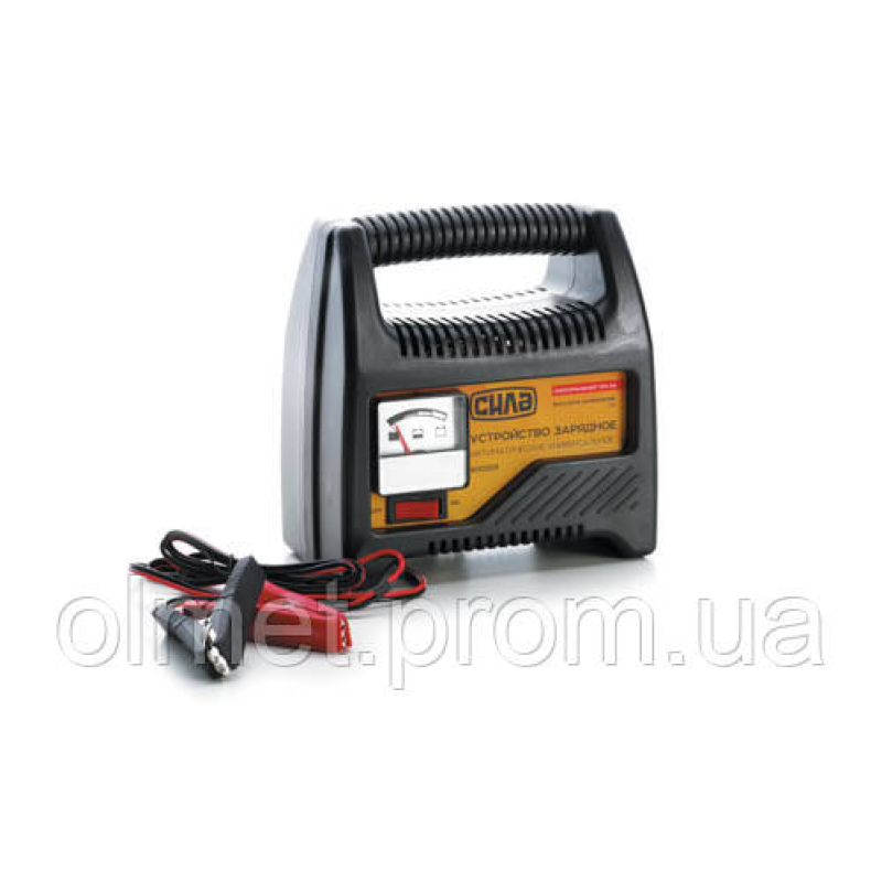 Зарядний пристрій для авто 6 А, 12 В, до 80 Ah (підходить на олив“яно-кислотні АКБ) (стрілковий індикатор) СІЛА Зарядний пристрій для авто 6 А, 12 В, до 80 Ah (підходить на олив“яно-кислотні АКБ) (стрілковий індикатор) СІЛА
