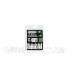 Біта РH2*25 мм хром (10 шт./пач.) APRO
