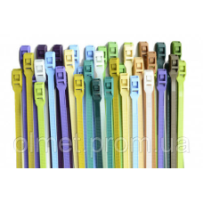 Стяжка кабельна з низьким профілем замка 8x400 рожевий (100 шт.) APRO