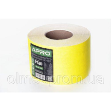 Папір шліфувальний APRO P120 115 мм*50 м рулон (паперова основа)
