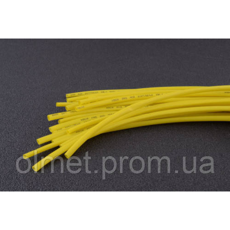 Термоусмоктувана трубка 4 мм жовта (пак. 1мx30шт) APRO Термоусмоктувана трубка 4 мм жовта (пак. 1мx30шт) APRO