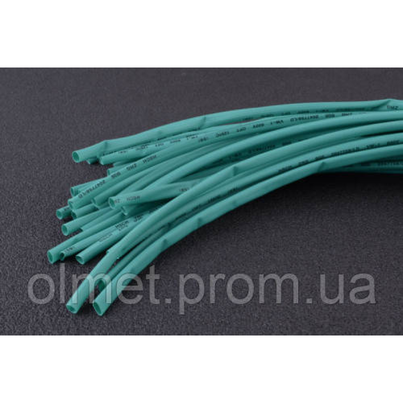 Термоусмоктувана трубка 1 мм зелена (пак. 1мx30шт) APRO