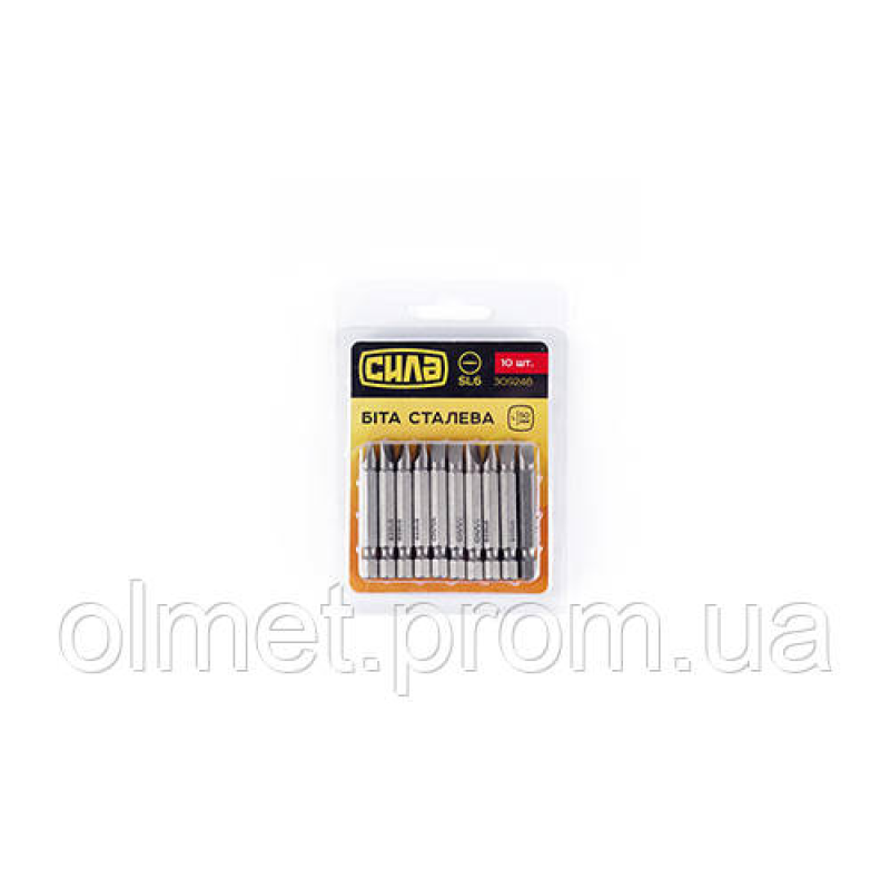 Біта SL6*50 мм (10 шт./пач) СИЛА
