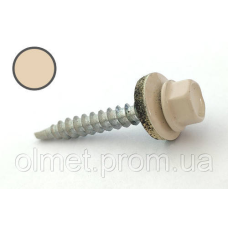 Саморіз покрівельний 4,8*35 DIN 7504K RAL 1015 для дерева (ящ. 1600 шт.) (колір — слонова кістка світлий) APRO