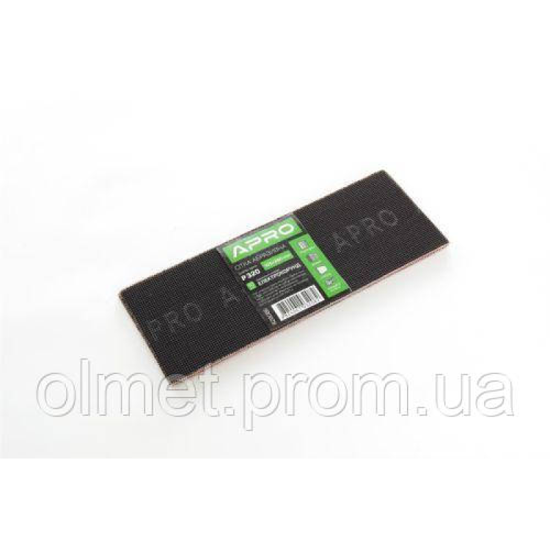Сітка абразивна APRO P320 105*280 мм електрокорунд (10 шт.) Сітка абразивна APRO P320 105*280 мм електрокорунд (10 шт.)