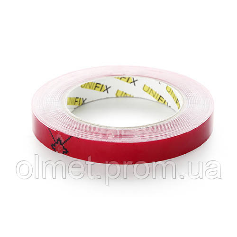 Стрічка клейка піно-акрилова 1 мм*15 мм*5м UNIFIX