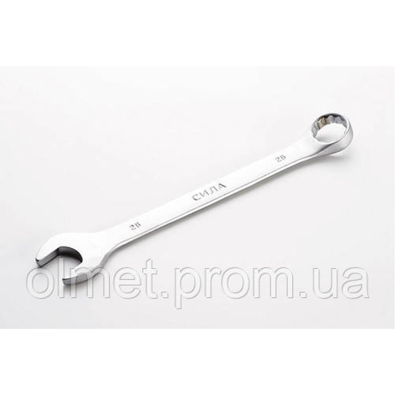 Ключ ріжково-накидний CrV 28 мм СИЛА Ключ ріжково-накидний CrV 28 мм СИЛА