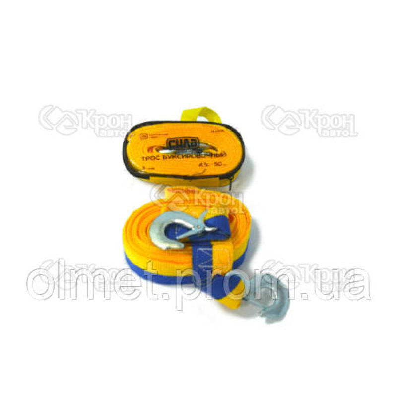 Трос буксирувальний 4,5 м* 50 мм 3 т (гак) (сумка) СІЛА