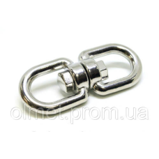 Вертлюг нікельований 6 мм петля-петля (пачка, кратно 20 шт.) APRO