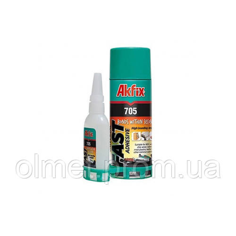 Клей з активатором для МДФ і дерева 500 мл + 125 мл Akfix