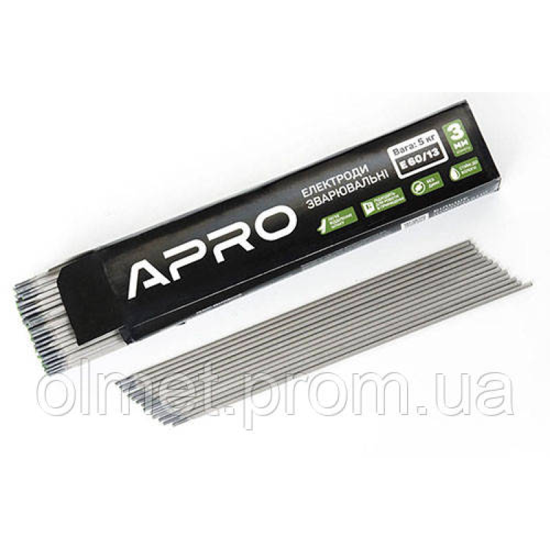 Електроди зварювальні Е 60/13 5 кг 3 мм APRO