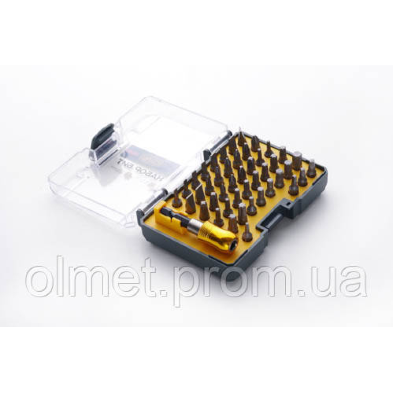 Набір 44 біти 1/4 + бітотримач CrV ( пластиковий кейс) СИЛА