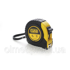 Рулетка гумова Стандарт 5 м * 25 мм СИЛА