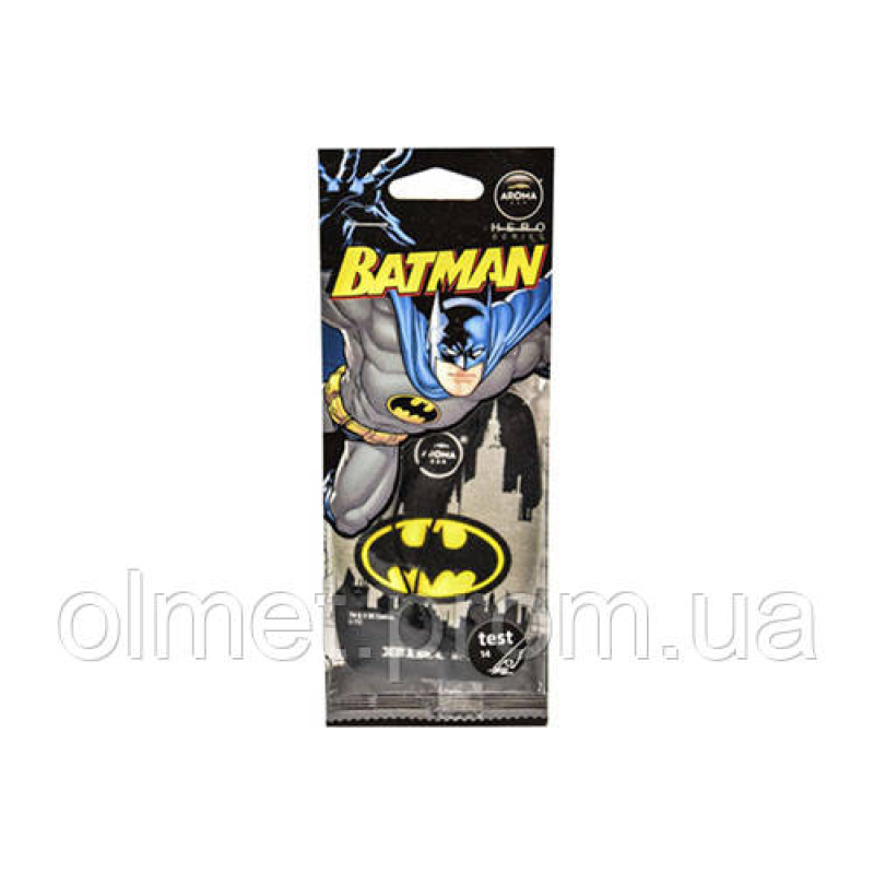 Ароматизатор AROMA CAR Batman Чорний (картонна підвіска)