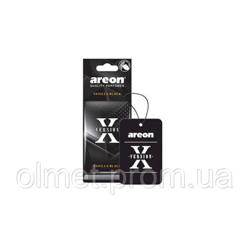 Ароматизатор Areon Х-Version Чорна ваніль (картонна підвіска) Ароматизатор Areon Х-Version Чорна ваніль (картонна підвіска)