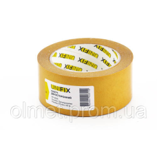 Стрічка клейка двостороння на поліпропіленовій основі 50 мм*25 м UNIFIX