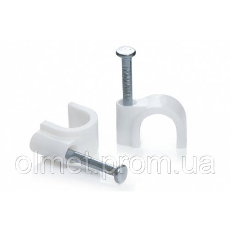 Кабельна кліпса кругла 7 мм (пач 100 шт.) APRO Кабельна кліпса кругла 7 мм (пач 100 шт.) APRO