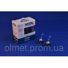 Лампа автомобільна H7 12 V 55 W PX26D EXTRA WHITE (2шт) (ближня/дальня, протитуманна) MTA