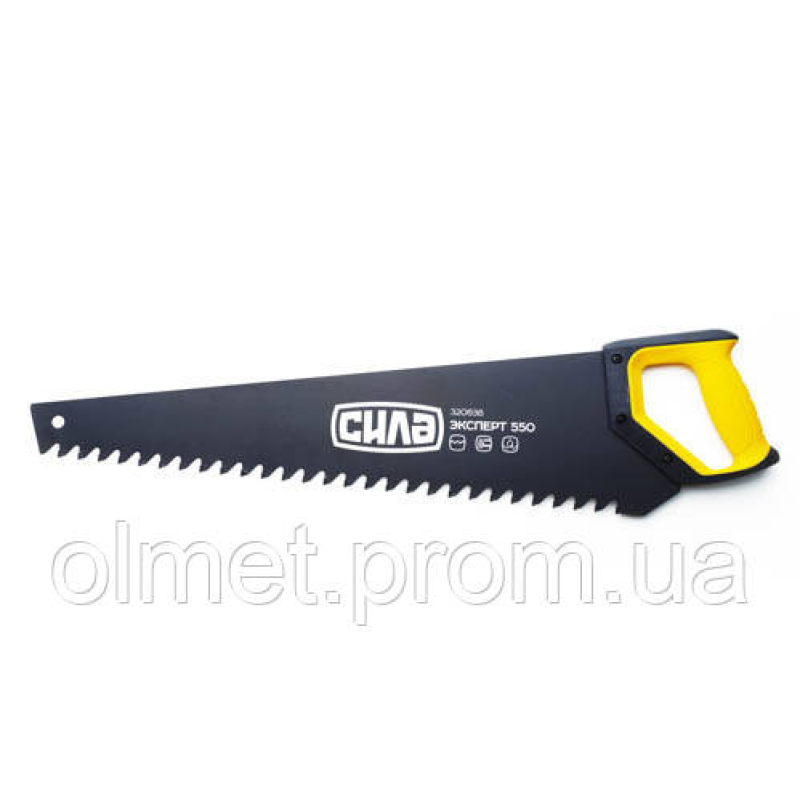 Ножівка для газобетону/пінобетону 550 мм із твердосплавними напайками на зубцях СІЛА Ножівка для газобетону/пінобетону 550 мм із твердосплавними напайками на зубцях СІЛА