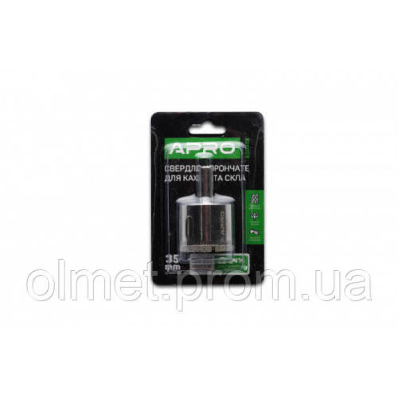Свердло трубчасте з алмазним напиленням 35 мм APRO