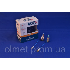 Лампа автомобільна H3 12 V 55 W PK22S ALL WHEATHER (2шт) (ближня/даля, протитуманна) MTA