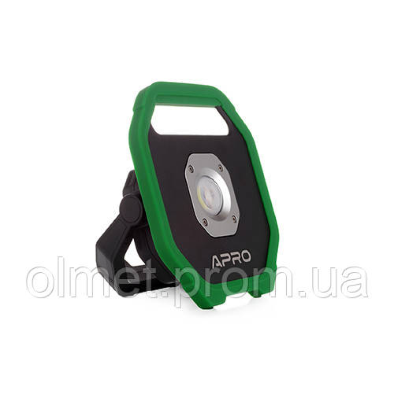 Акумуляторний світлодіодний прожектор 10 Вт (Li-ion 3.7 V 4400 mAh) APRO Акумуляторний світлодіодний прожектор 10 Вт (Li-ion 3.7 V 4400 mAh) APRO