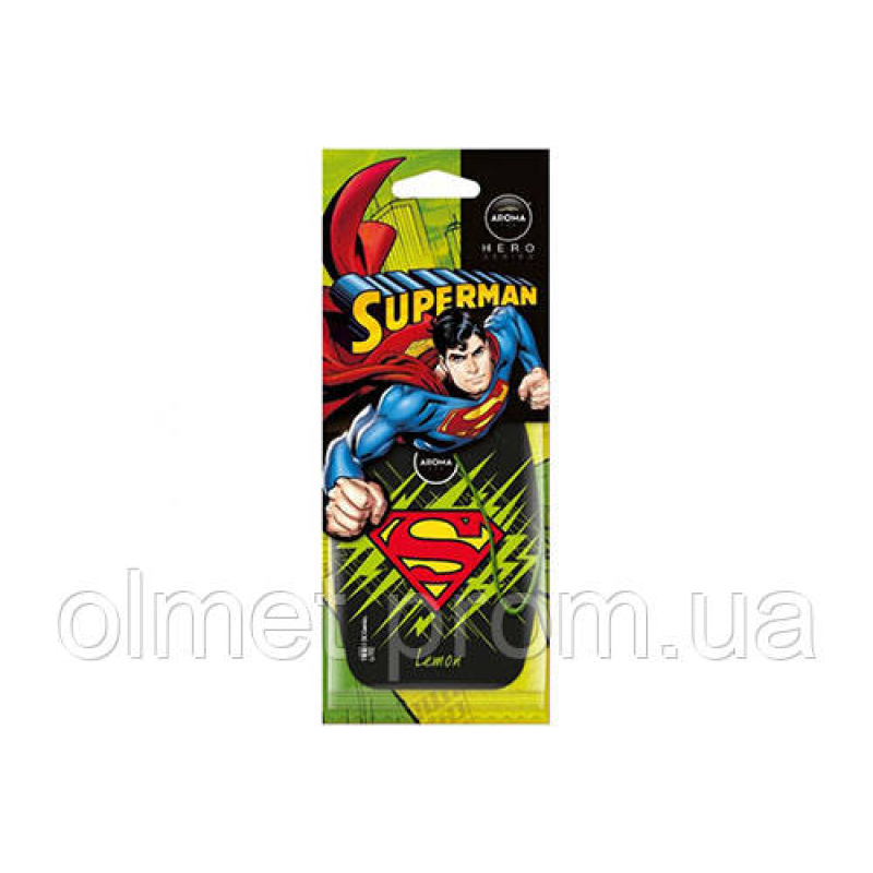Ароматизатор AROMA CAR Superman Лимон (картонна підвіска)