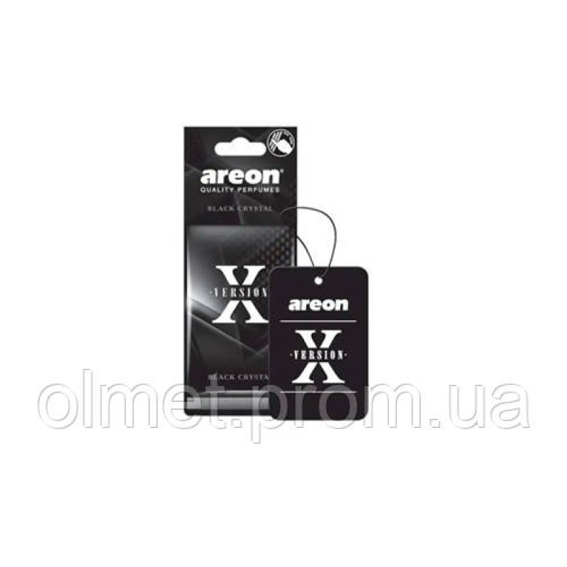 Ароматизатор Areon Х-Version Чорний кристал (картонна підвіска) Ароматизатор Areon Х-Version Чорний кристал (картонна підвіска)