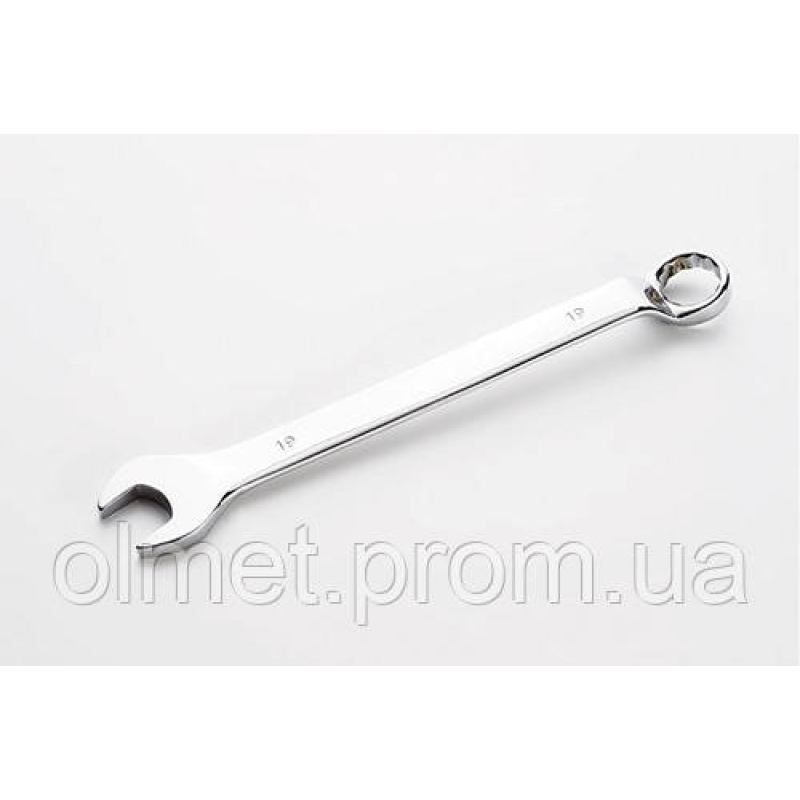 Ключ ріжково-накидний глибокий CrV 19 мм СИЛА Ключ ріжково-накидний глибокий CrV 19 мм СИЛА