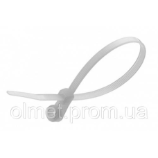 Стяжка кабельна з кріпленням 4х150 біла (пач 100 шт.) APRO